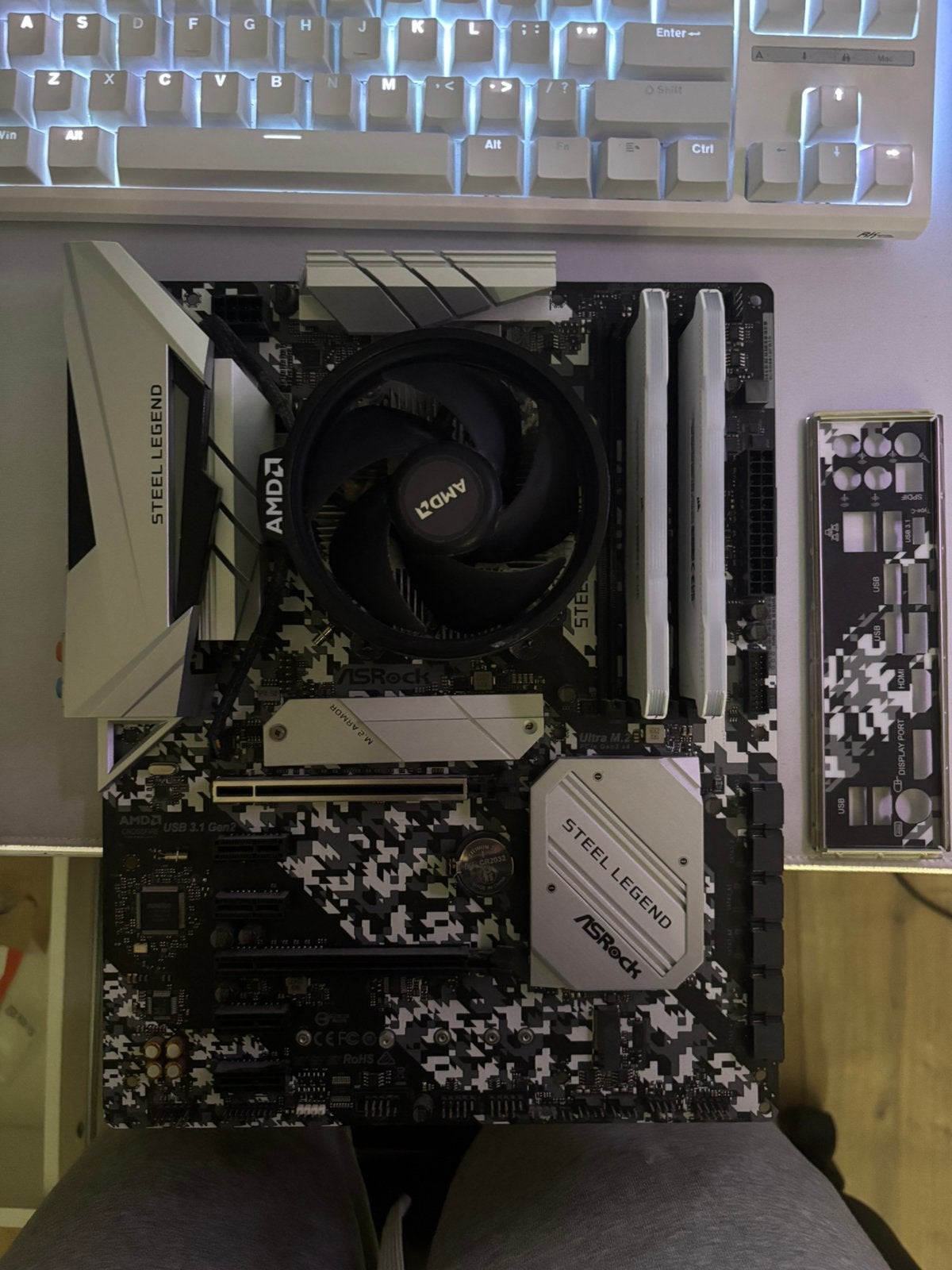 Motherboard cpu en ram, Computers en Software, Moederborden, Ophalen of Verzenden, Zo goed als nieuw, DDR4