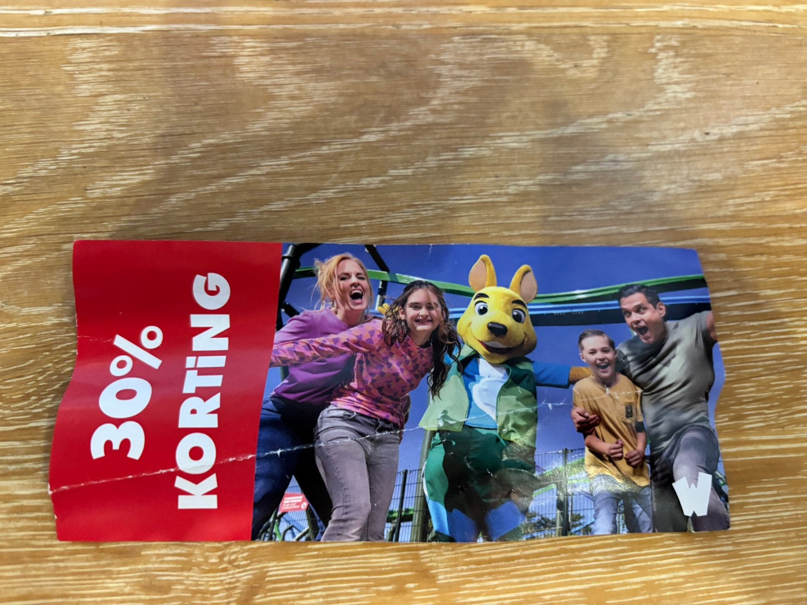Kortingskaart 30 % korting Walibi t/m 27-09-26, Tickets en Kaartjes, Eén persoon, Kortingsbon, Pretpark