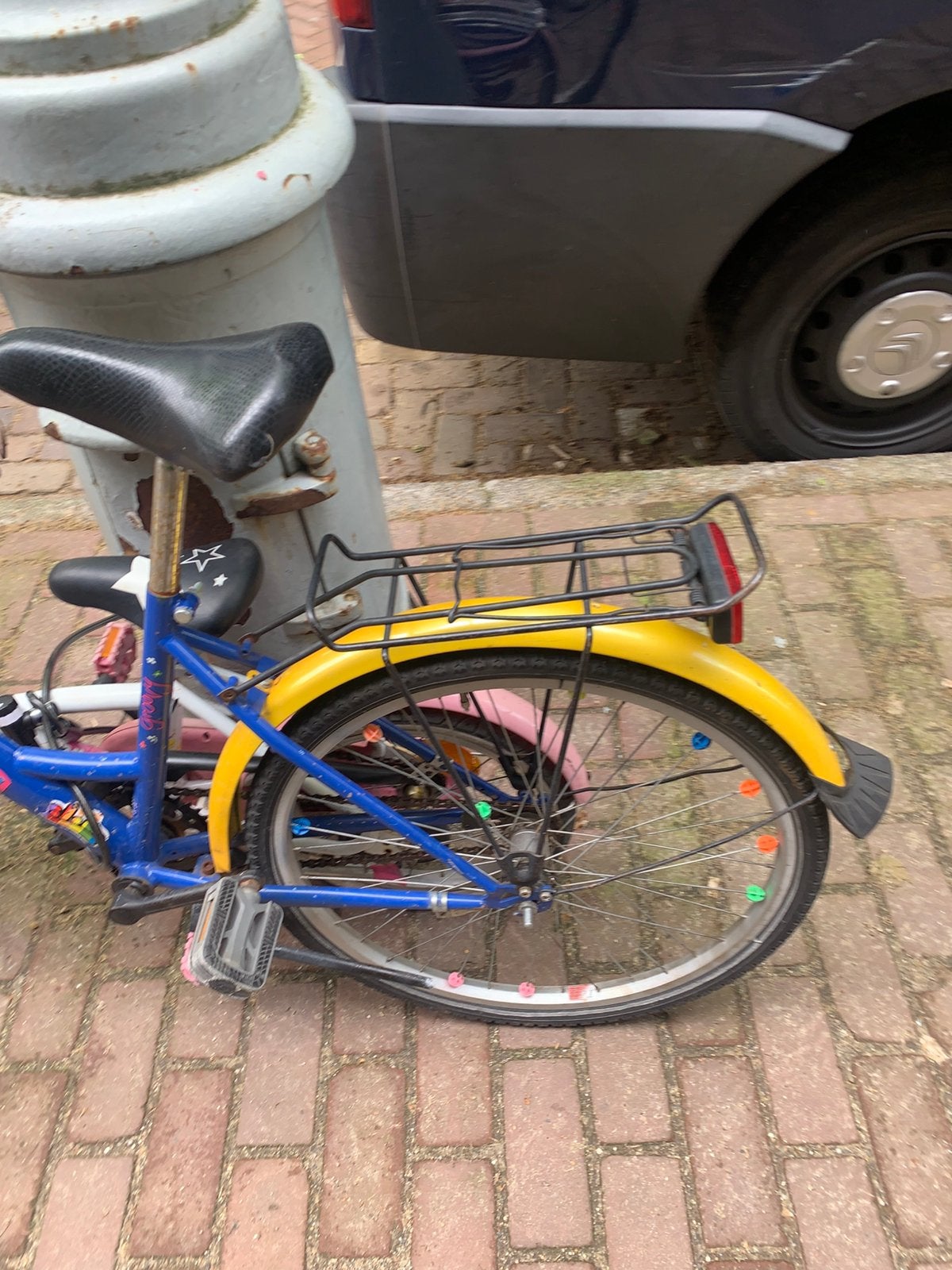 Meisje fiets 20 inch, Ophalen of Verzenden, Zo goed als nieuw, Aanhangfiets