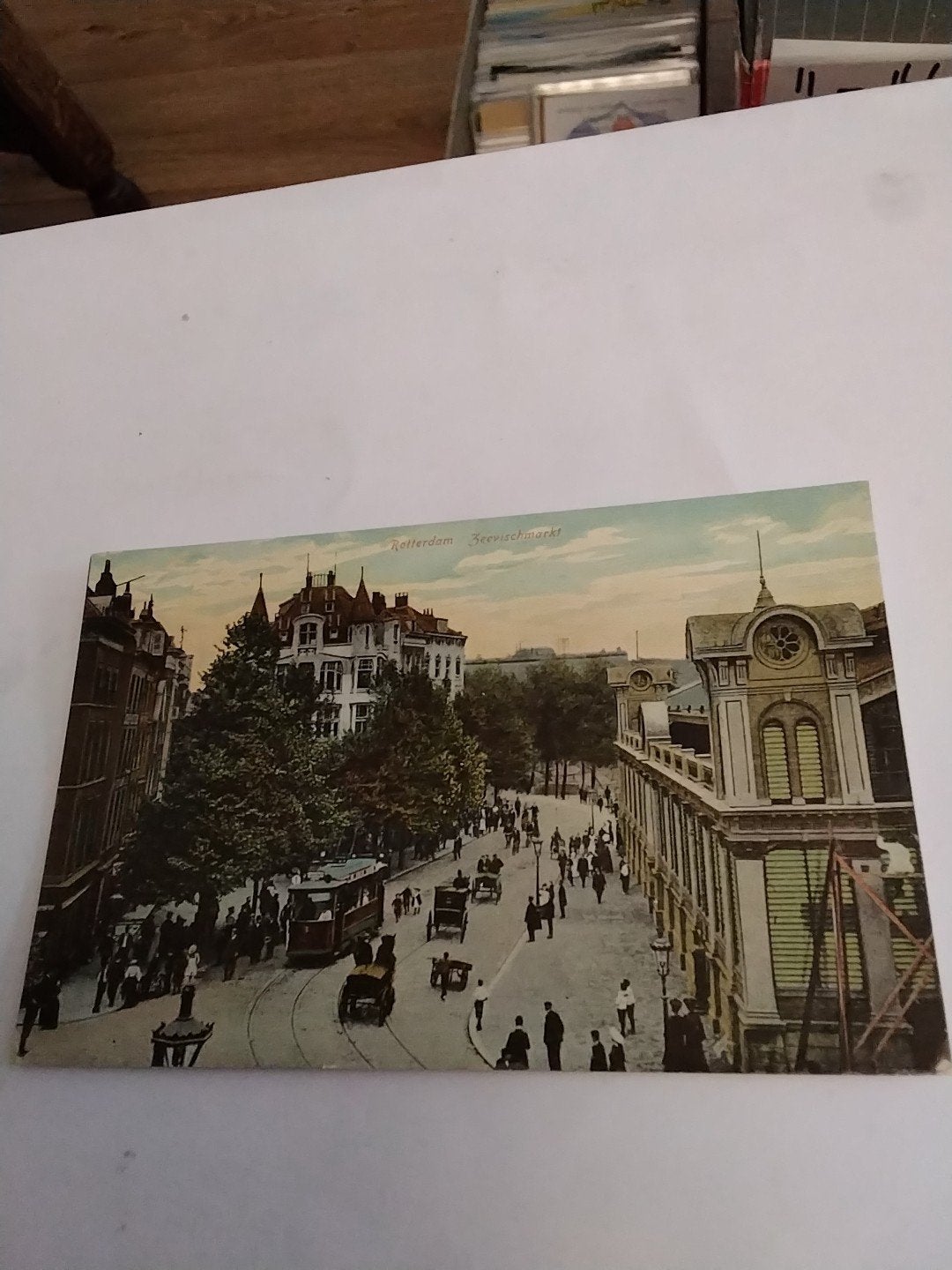 Oude briefkaart Rotterdam Zeevischmarkt (voor 1920), Ophalen of Verzenden, Voor 1920, Gelopen, Zuid-Holland