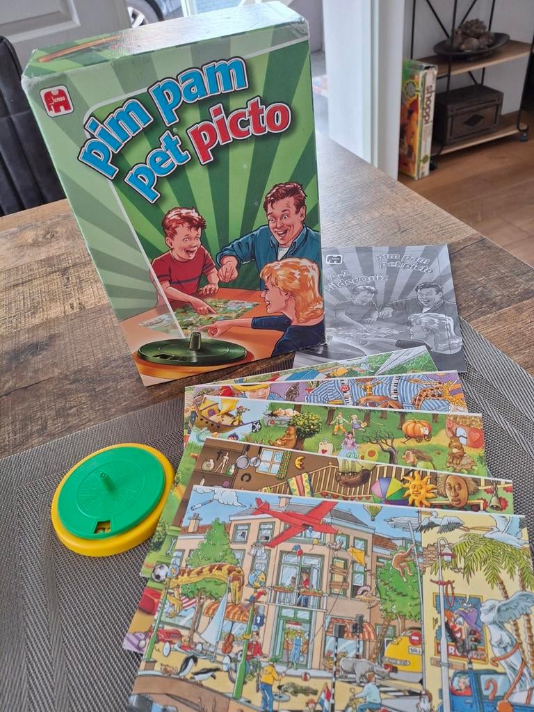 Pim pam pet picto groene doos, Hobby en Vrije tijd, Gezelschapsspellen | Bordspellen, Ophalen of Verzenden