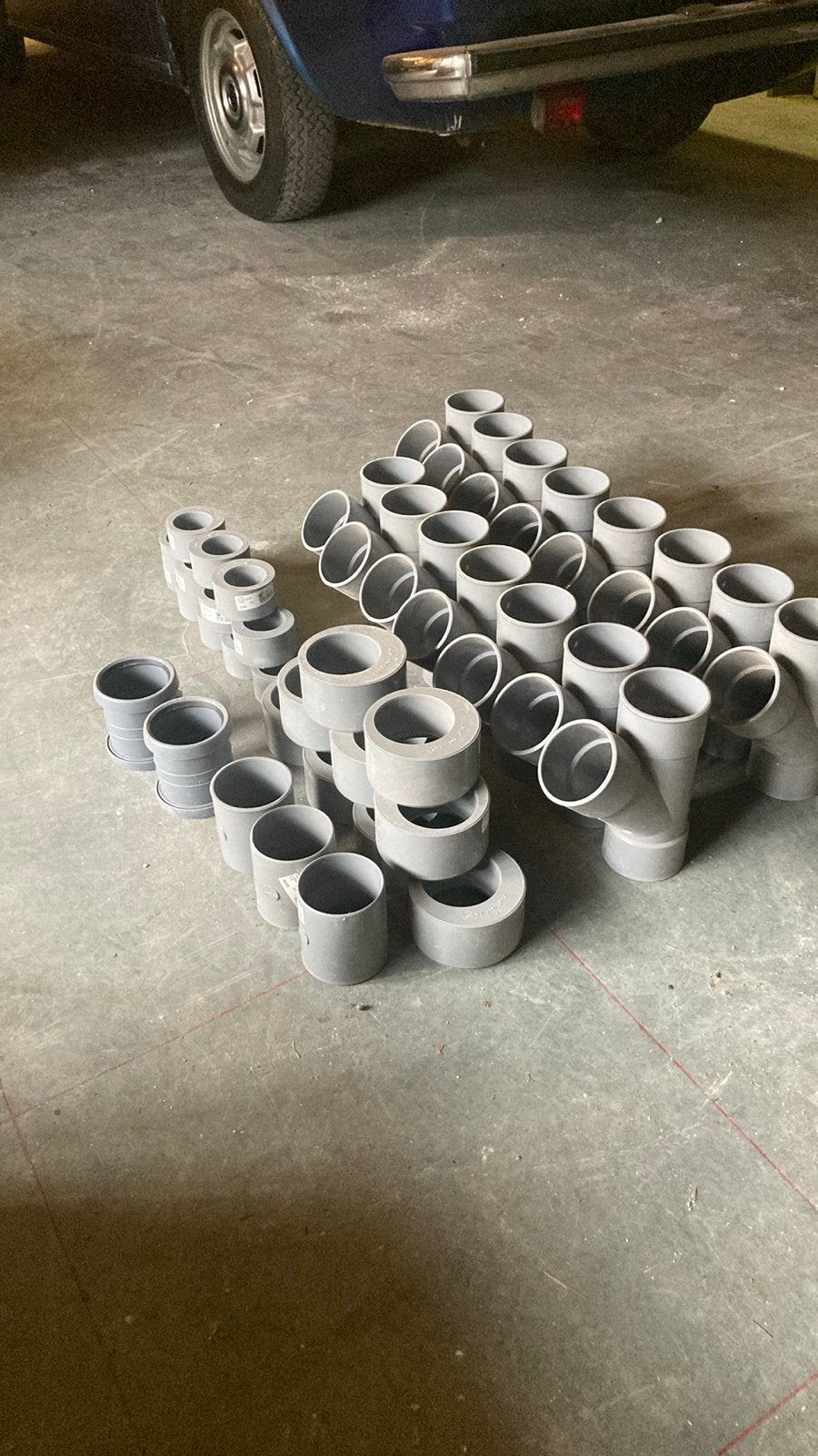 Nieuwe PVC rolering hulpstukken. 75, 110 en 125 mm, Ophalen, Pvc, Overige typen, Nieuw