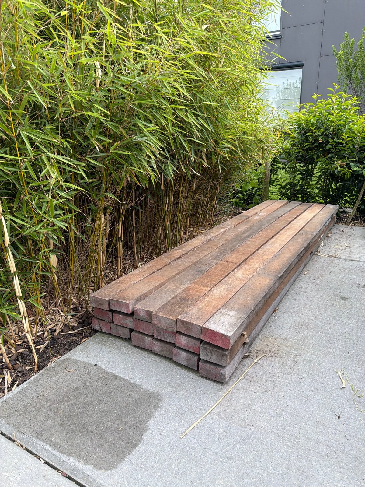 Ongebruikte AZOBE regels 10x5x345 cm, Ophalen, Nieuw, Balk, Overige houtsoorten
