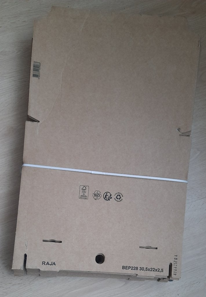 Partij Raja A4 brievenbus doosjes bruin, 30,5 x 22 x 2,5cm., Ophalen, Doos, Opvouwbaar, Minder dan 50 cm
