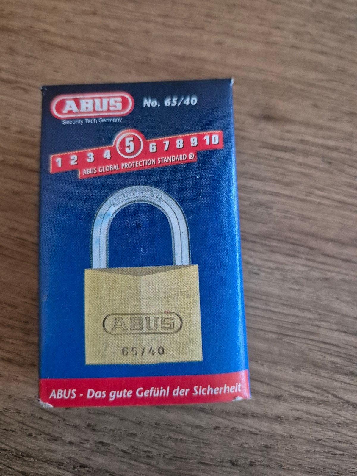 abus hangslot nieuw 65 40, Ophalen of Verzenden, Koper of Messing, Slot
