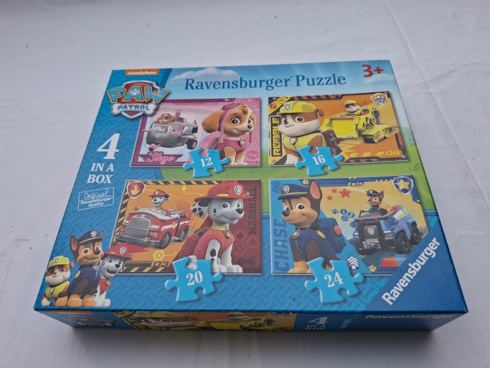 Ravensburger Paw Patrol Puzzel 4 in 1, Ophalen of Verzenden, 10 tot 50 stukjes, Gebruikt, 2 tot 4 jaar