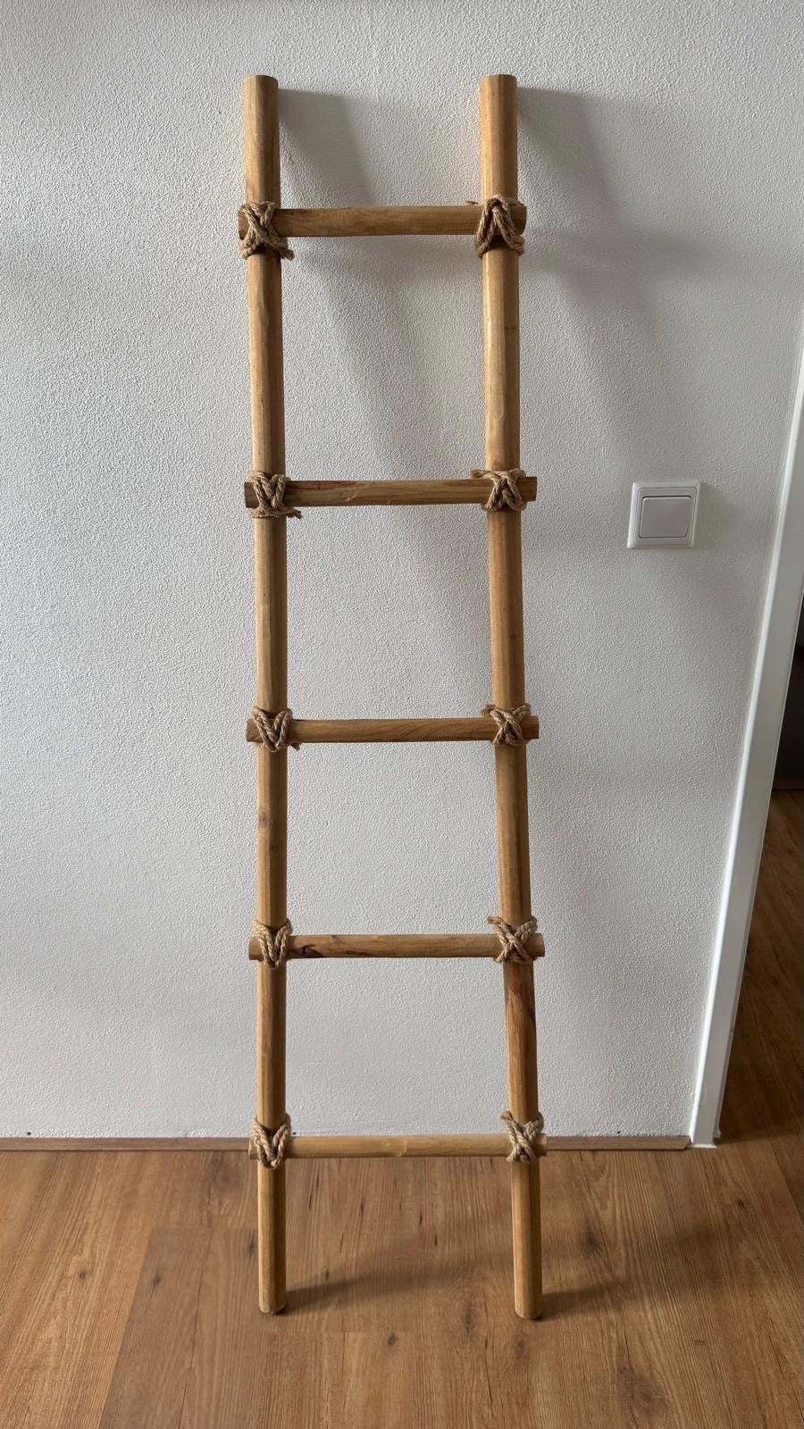 Decoratieve bamboe ladder, Ophalen, Hout, Gebruikt, Landelijk