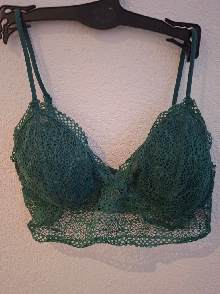 Groene kanten bralette Victoria's Secret mt L, Victoria's Secret, Ophalen of Verzenden, Groen, BH