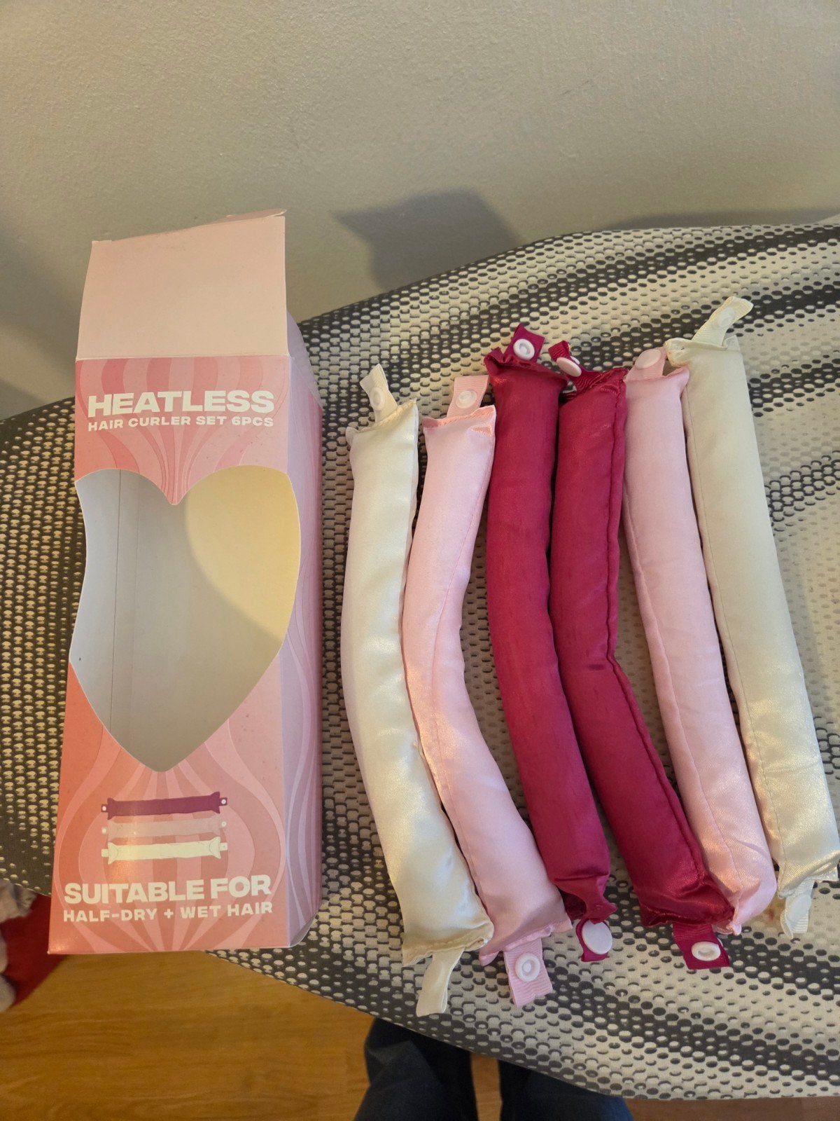 Heatless Hair Curler Set - 6 stuks voor krullen zonder hitte, Ophalen of Verzenden, Zo goed als nieuw, Krultang of Stijltang