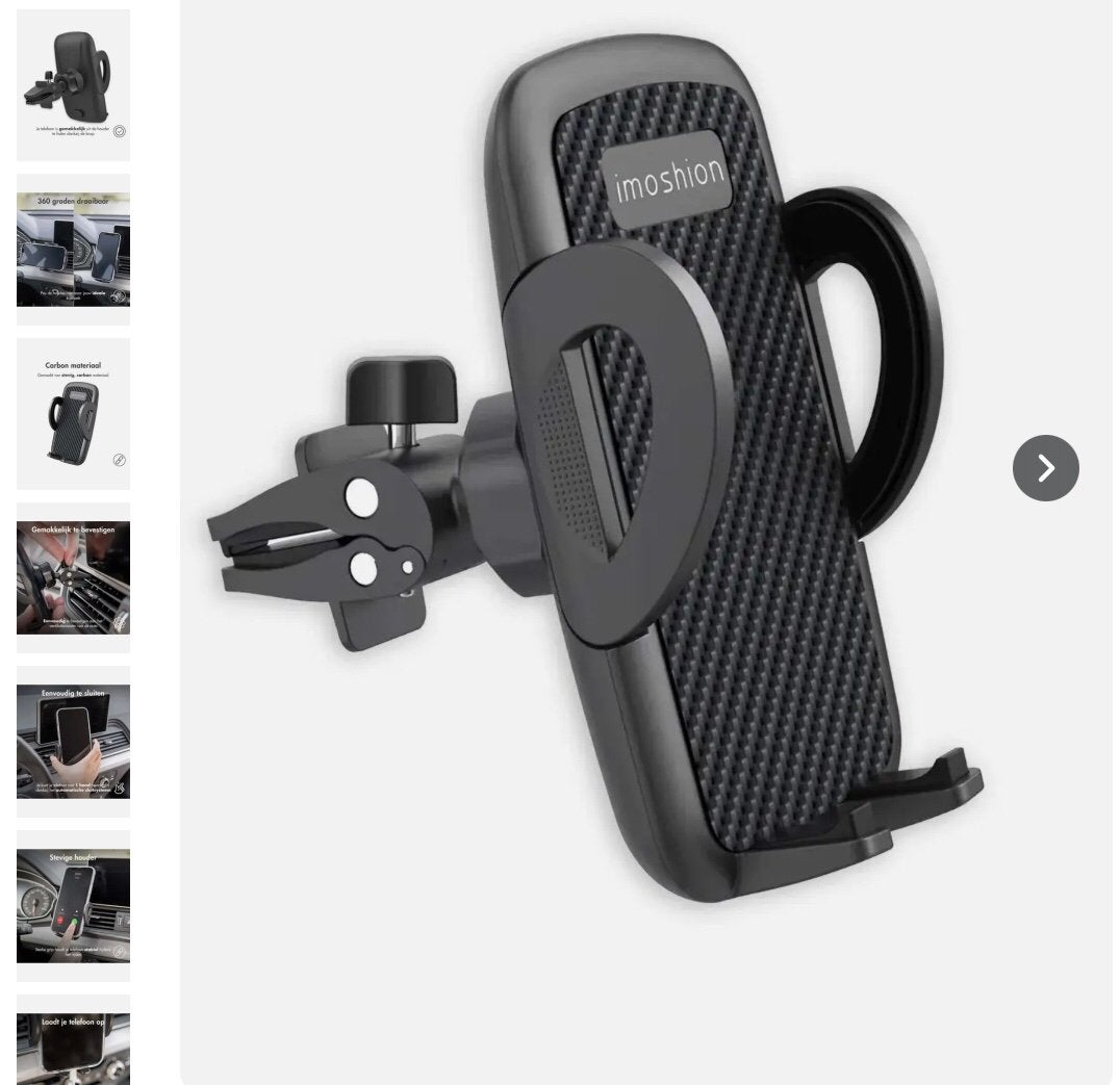 Universele telefoonhouder auto, Ophalen of Verzenden, Nieuw, Auto