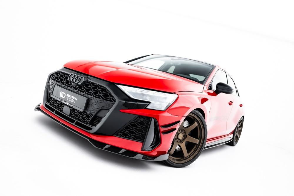 Carbon Voorlip sideskirt spoiler diffuser - RS3 Sedan 8Y 23+, Ophalen of Verzenden
