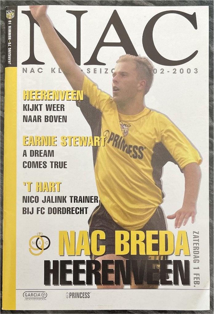 programma NAC Breda - SC Heerenveen 01-02-2003, Verzenden, Zo goed als nieuw, NAC Breda, Boek of Tijdschrift