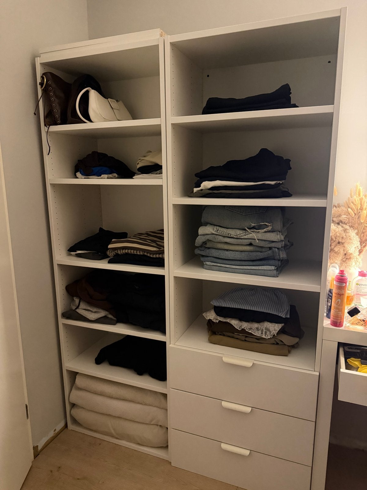 IKEA PLATSA kledingkast met planken en lades, Ophalen, Overige materialen, Gebruikt, 100 tot 150 cm