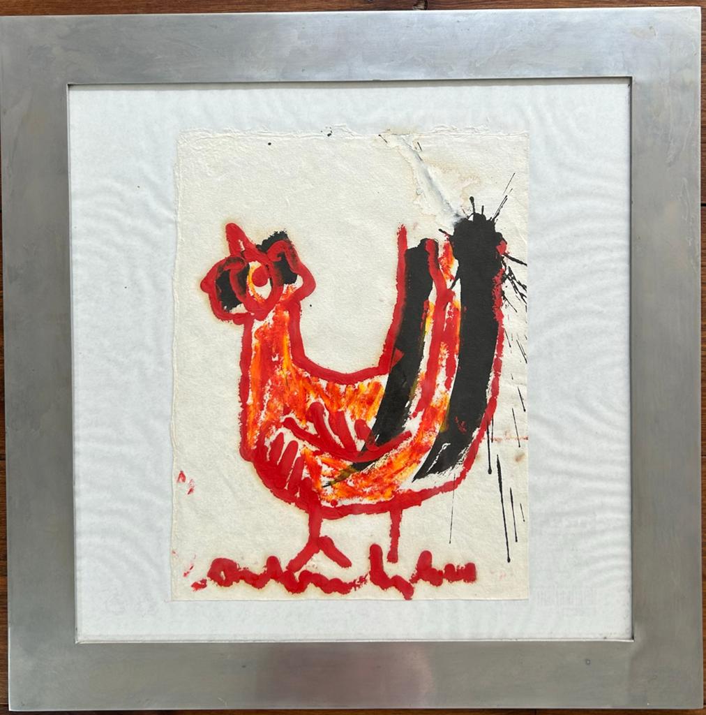 Anton Heyboer - De Kip, Antiek en Kunst, Kunst | Schilderijen | Modern, Ophalen of Verzenden
