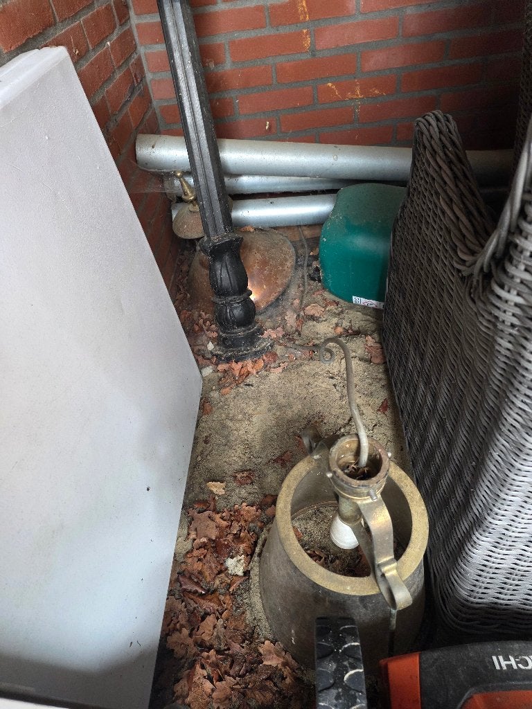 Antieke lantaarnpaal 2, Tuin en Terras, Buitenverlichting, Ophalen, Gebruikt, Staande lamp, Netvoeding