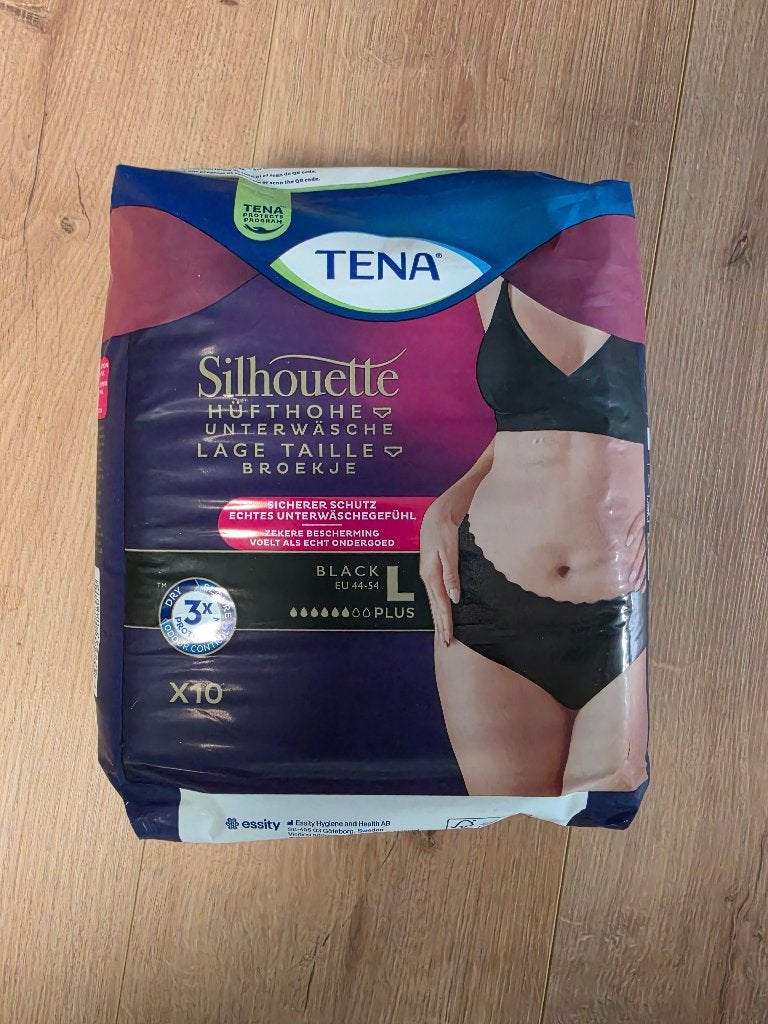 Tena Silhouette Pants Zwart - maat L, Diversen, Ophalen of Verzenden, Nieuw