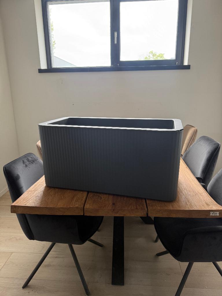 Elho bak jive terras l80cm stripe antr, Ophalen, Kunststof, Gebruikt, Minder dan 30 cm