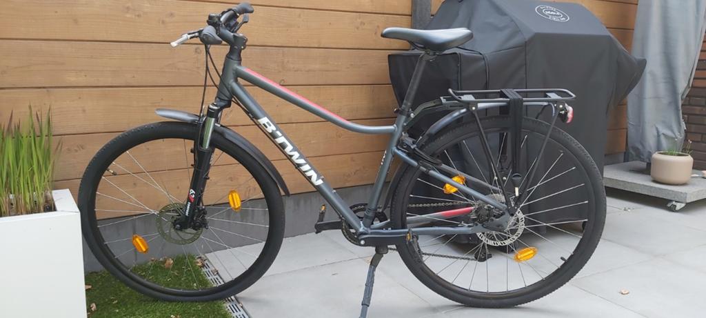 Hybridefiets B'twin riverside 500., Fietsen en Brommers, Gebruikt, Schijfrem, Ophalen, Overige merken