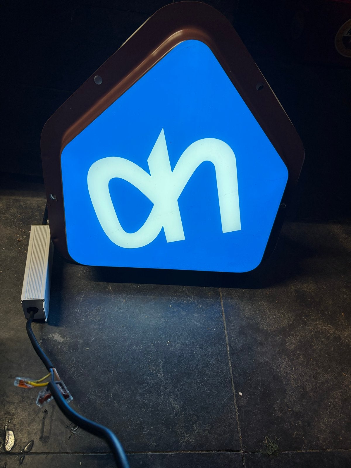 AH Lichtbak - mancave -  lichtreclame - logo, Ophalen of Verzenden