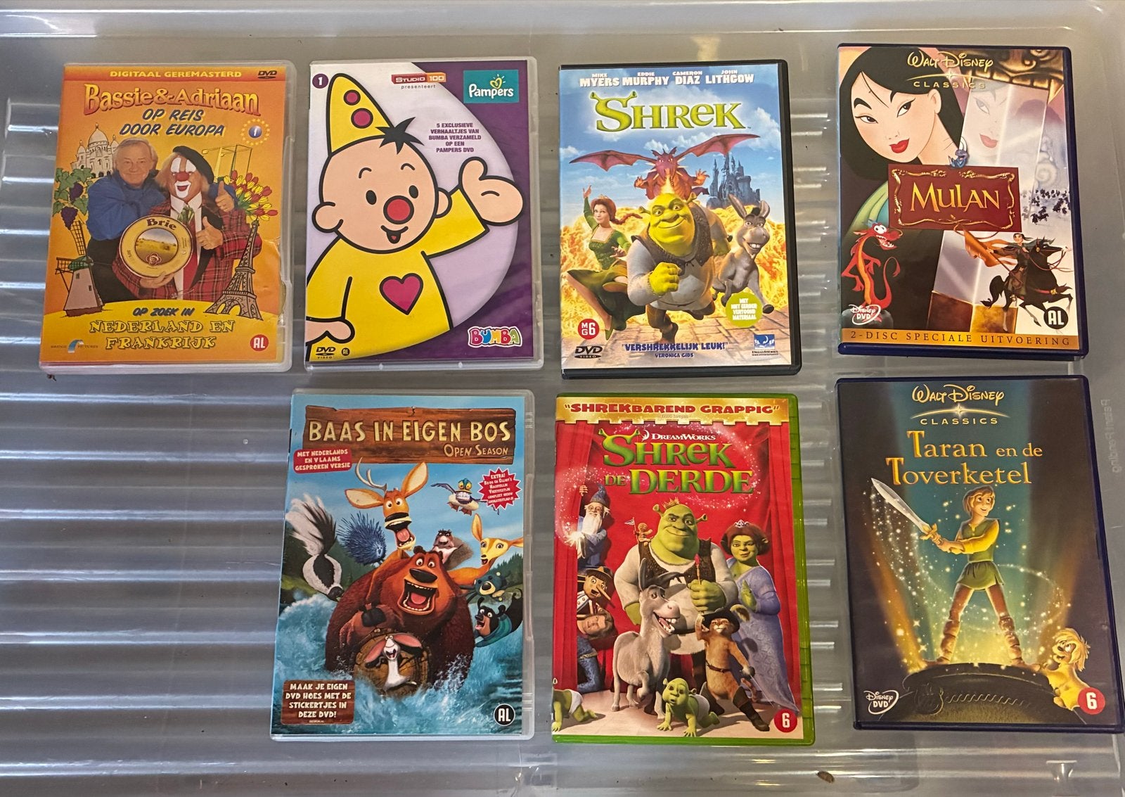 Grote collectie kinderfilms en series op DVD, Cd's en Dvd's, Gebruikt, Animatie, Alle leeftijden, Nederlands