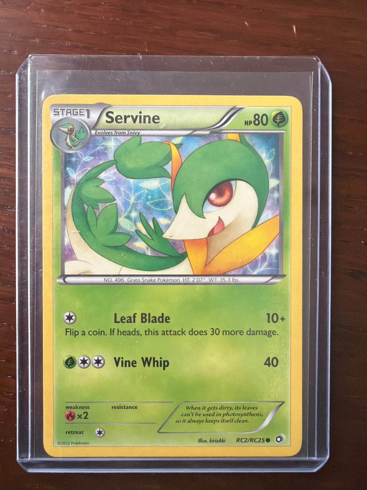 Pokémon Kaart Servine RC2/RC25 - Zo goed als nieuw, Ophalen of Verzenden, Zo goed als nieuw, Losse kaart