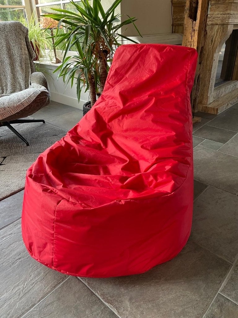 Ploff zitzak kleur rood, Huis en Inrichting, Zitzakken, Ophalen, Zo goed als nieuw, Rood, Zitzak