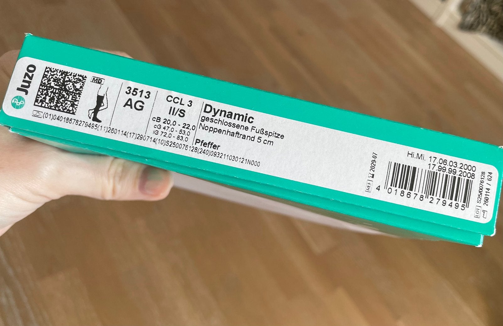 Juzo Dynamic dijkousen klasse 3 gesloten teen zwart, Kleding | Dames, Ophalen of Verzenden, Nieuw