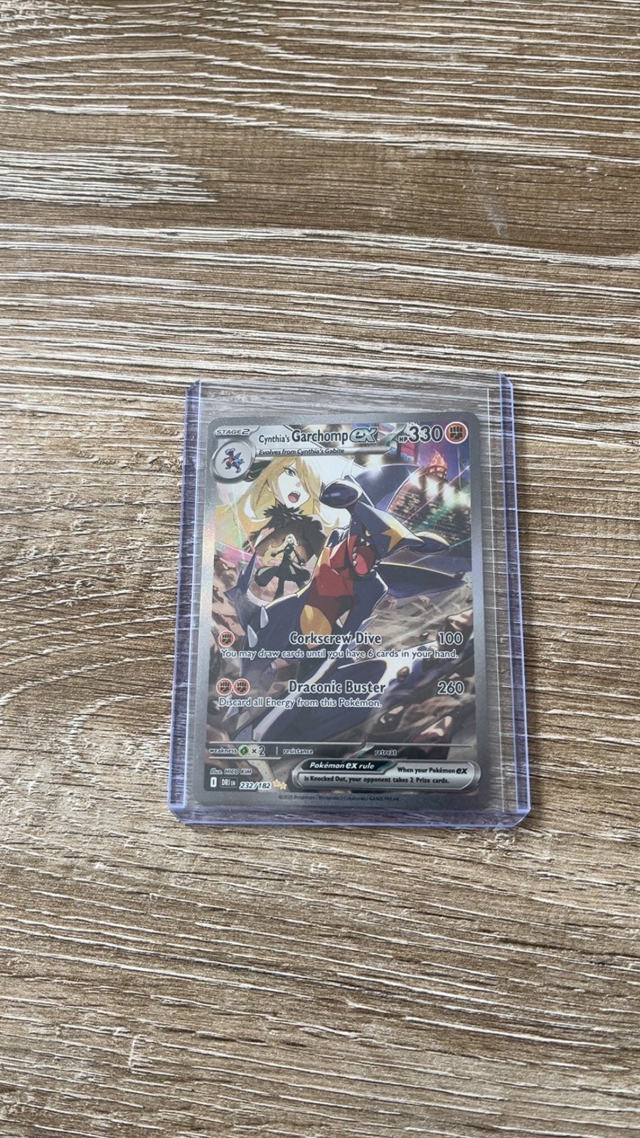 Cynthia’s Garchomp ex 232/182 (pack fresh), Ophalen of Verzenden, Zo goed als nieuw