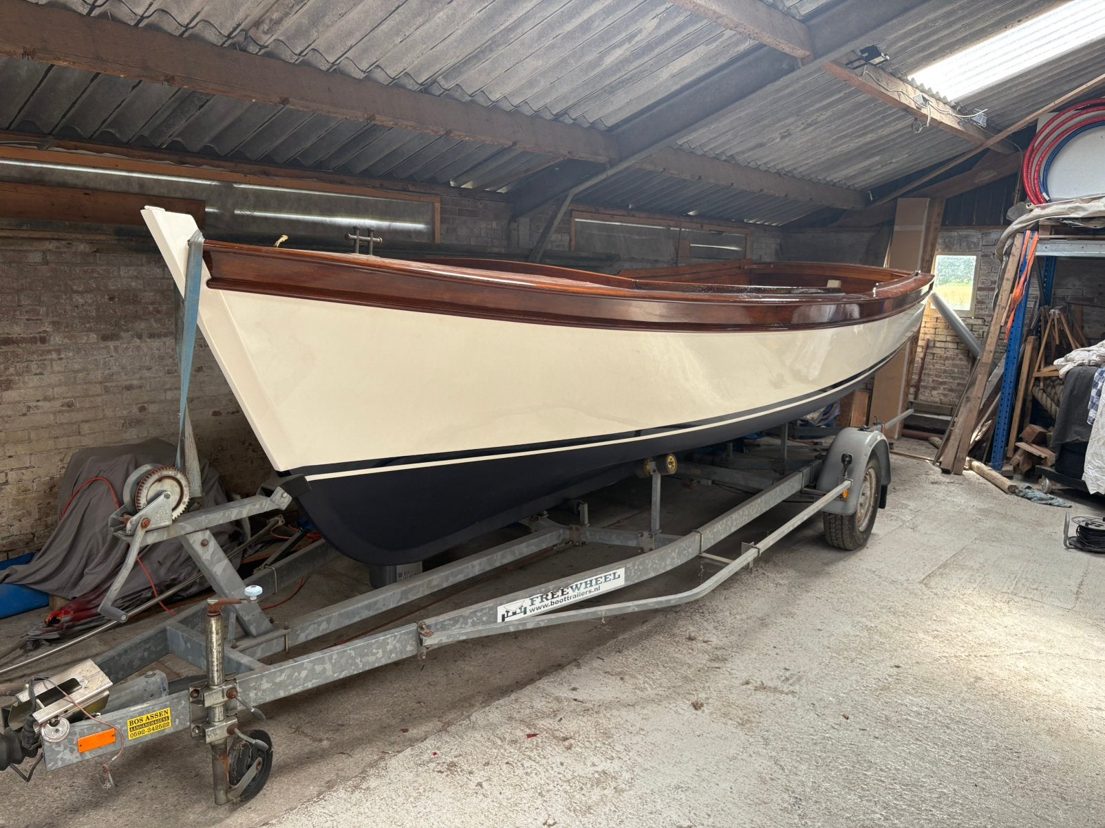 Kapiteinsloep spiegelsloep 6,3 meter, Kabelaring, Overige typen, Binnenboordmotor, Diesel