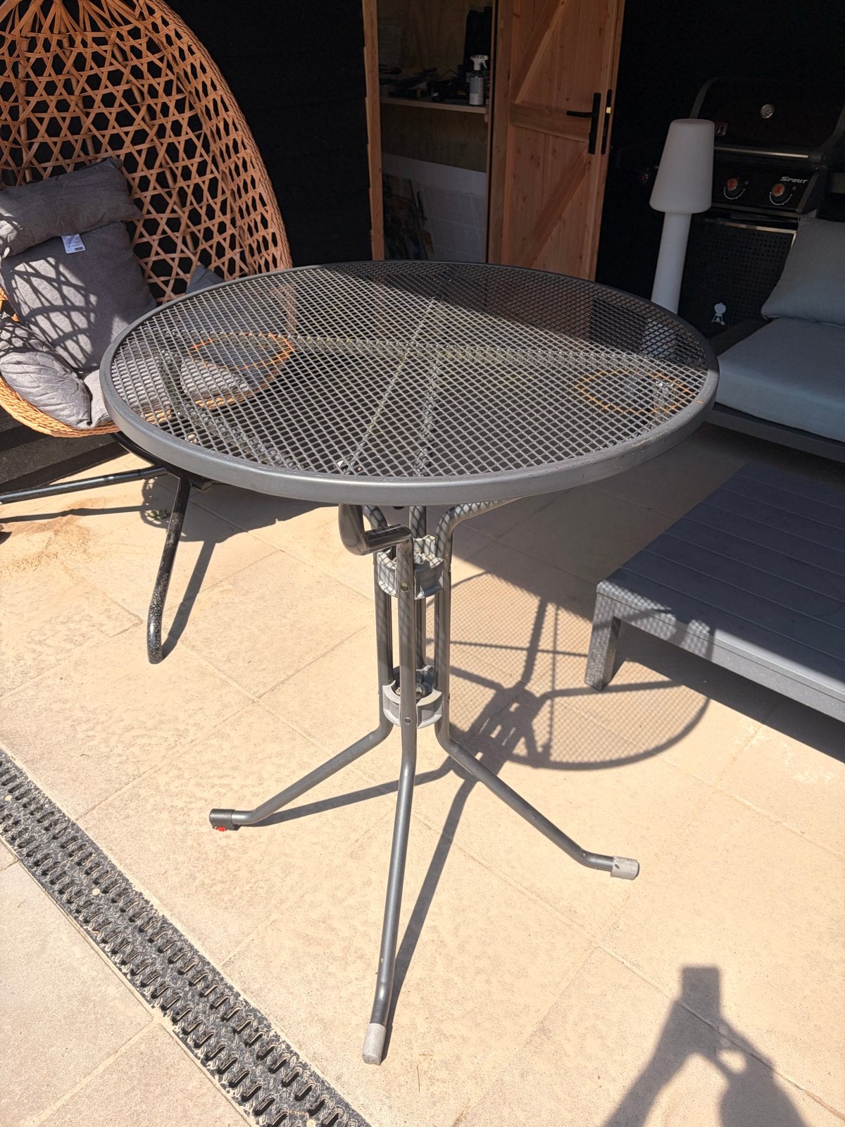 1 statafel Kettler - Gebruikt, niet opklapbaar, Tuin en Terras, Tuintafels, Ophalen, Gebruikt, Rond, Metaal