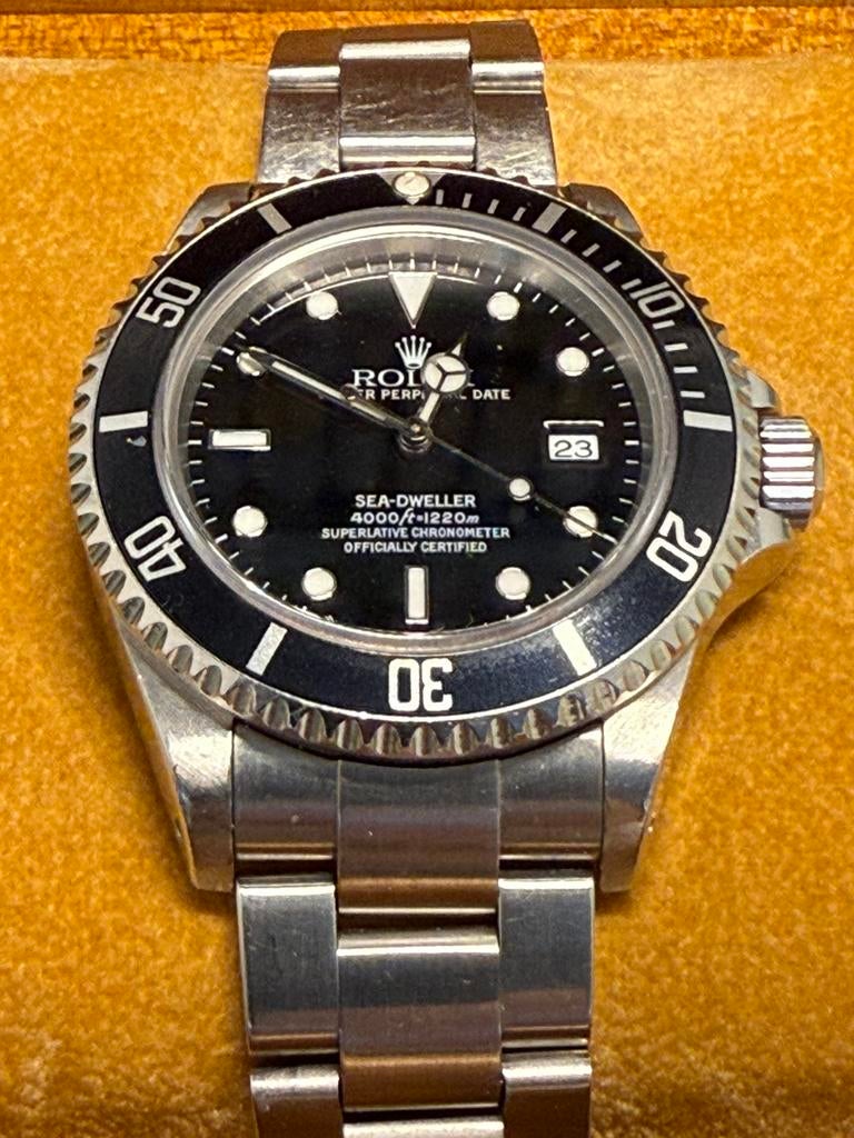 Rolex Sea Dweller 4000 ref 16600 full set 2001, Sieraden, Tassen en Uiterlijk, Horloges | Heren, Ophalen, Staal, Gebruikt, Polshorloge