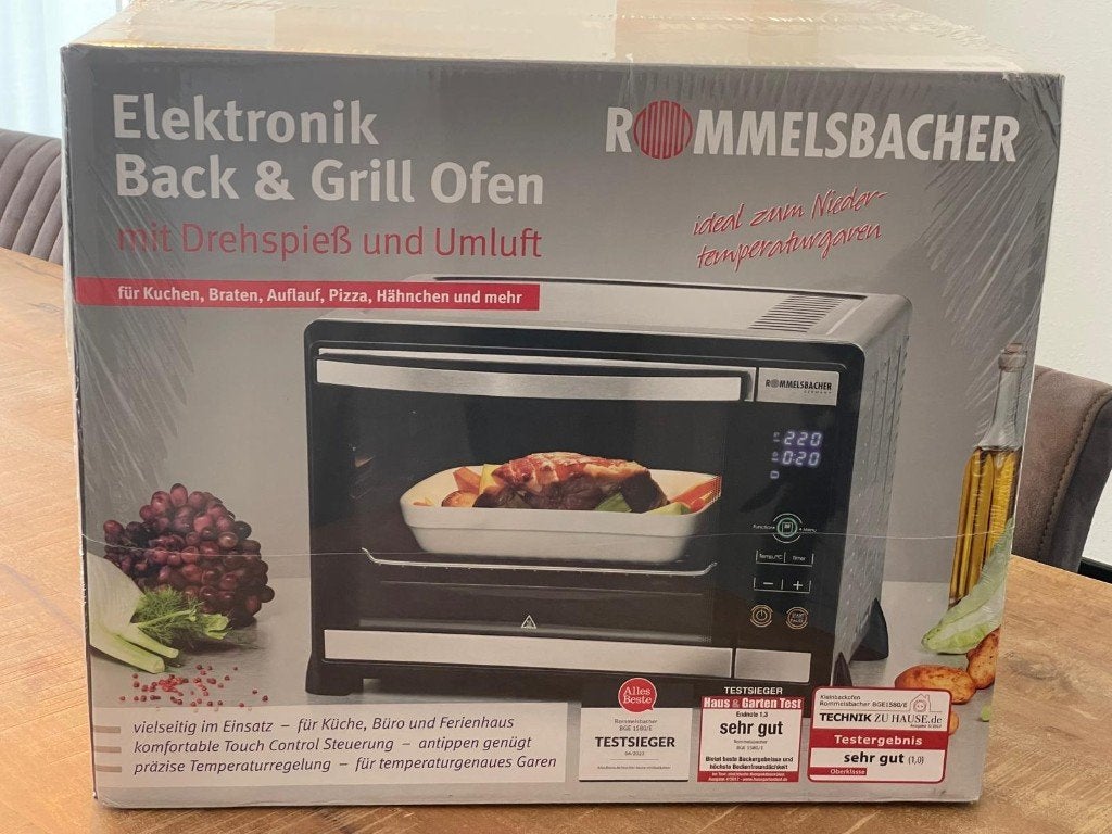 Elektrische Bak- en Grilloven, Witgoed en Apparatuur, Ovens, Nieuw, Vrijstaand, Oven met grill, Overige merken, Minder dan 45 cm