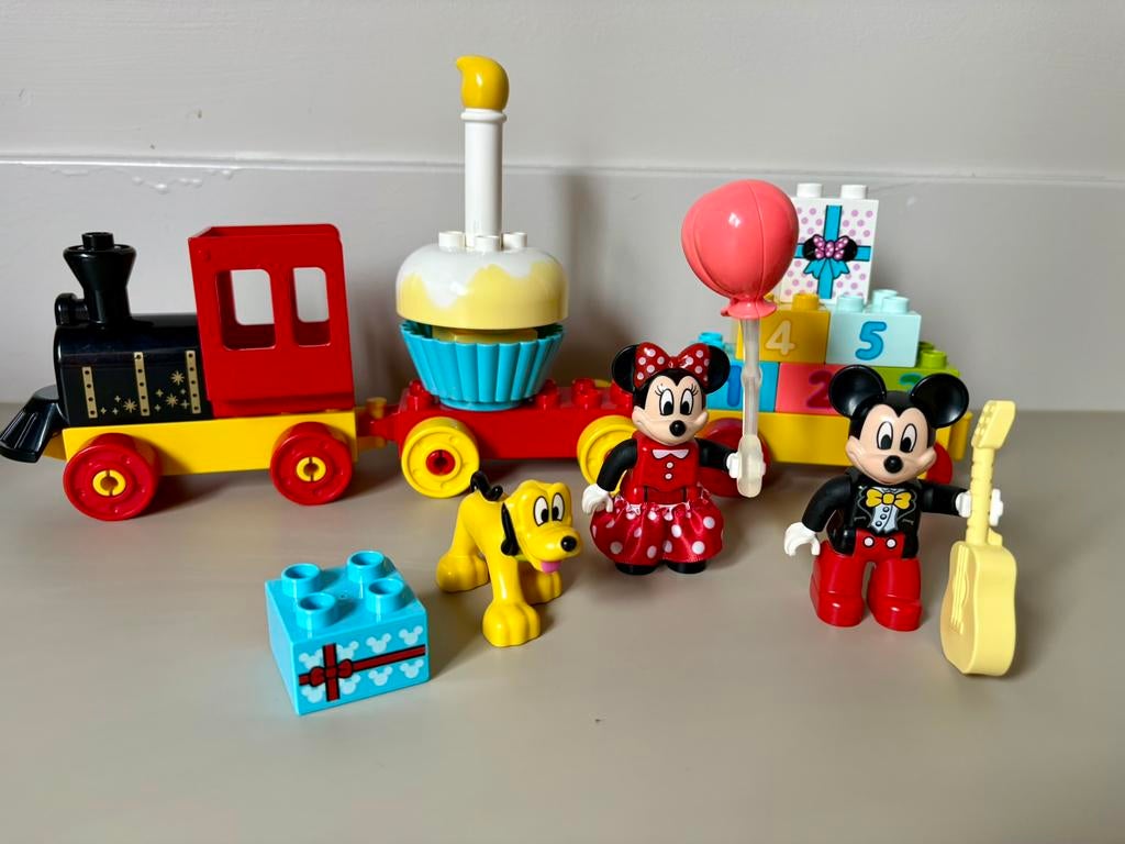 Duplo set – Mickey & Minnie verjaardagstrein Set # 10941, Kinderen en Baby's, Speelgoed | Duplo en Lego, Zo goed als nieuw, Duplo