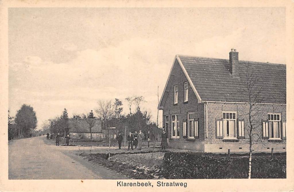 Klarenbeek Straatweg met boerderij Apeldoorn Voorst Veluwe, Verzenden, 1920 tot 1940, Ongelopen, Gelderland