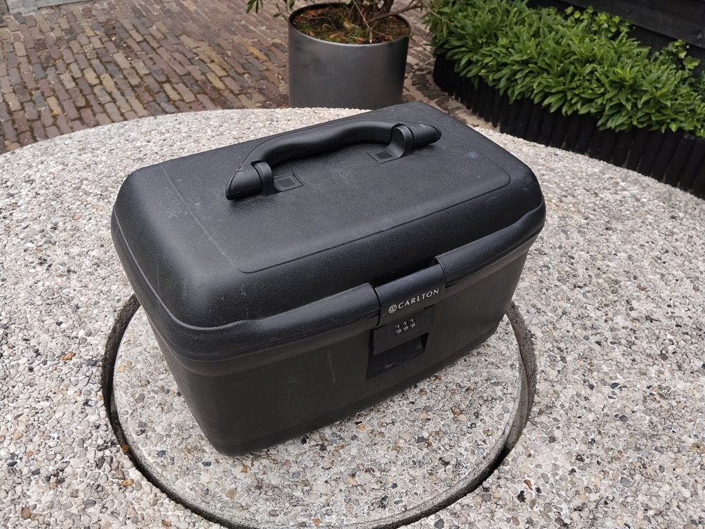 BEAUTY-CASE, Sieraden, Tassen en Uiterlijk, Beautycases, Ophalen, Gebruikt, Wit, Met slot