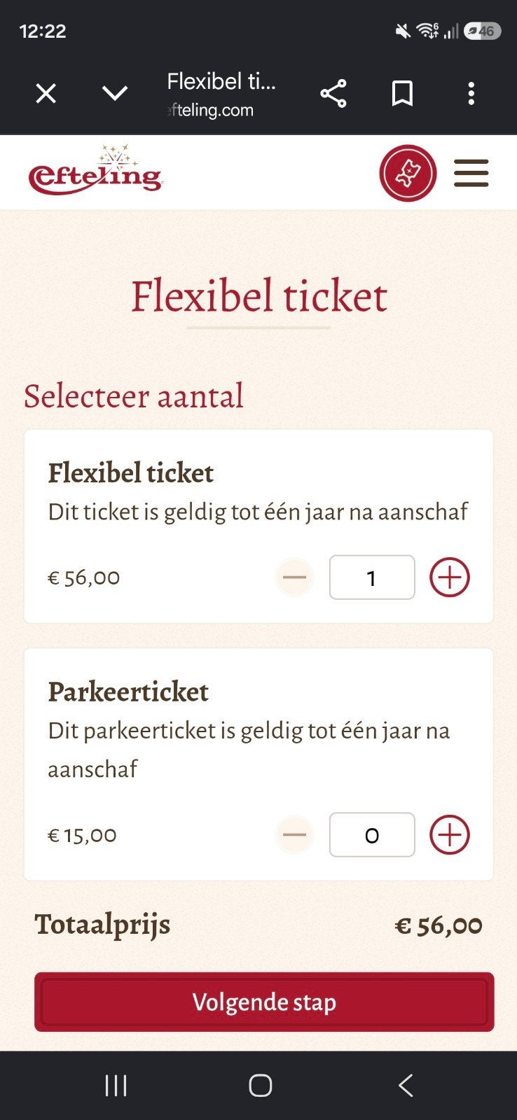 3x Efteling tickets te koop!!, Drie personen of meer, Overige soorten, Pretpark