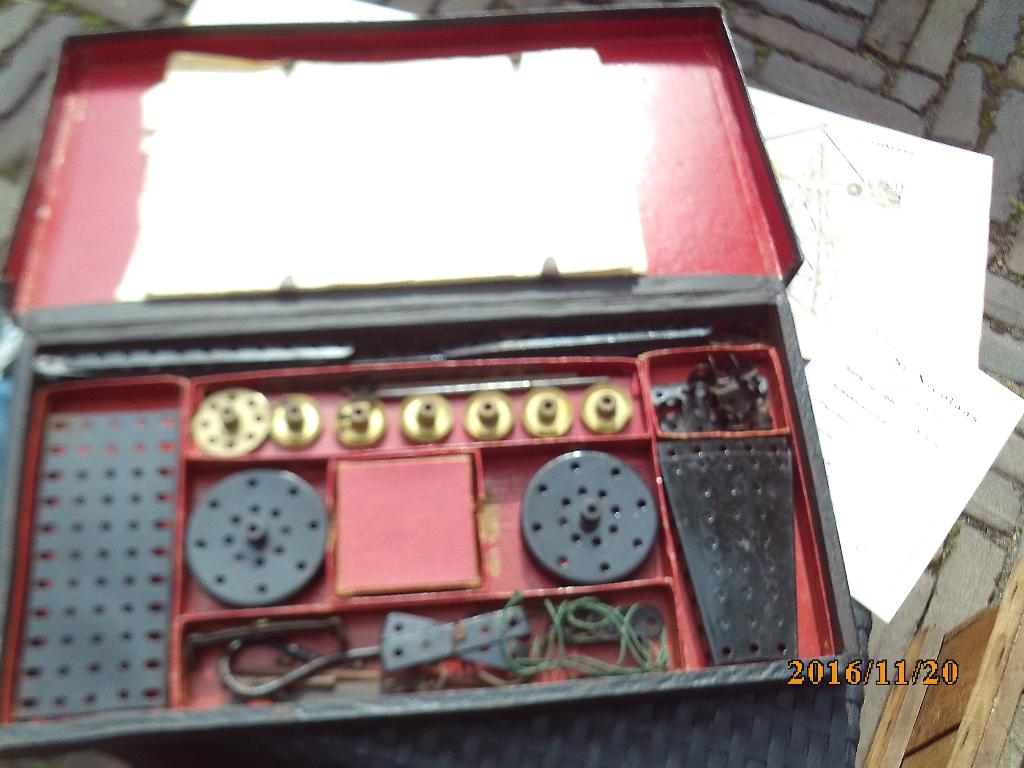 Märklin Metal Baukasten nr 1 antiek speelgoed 1929 + 2 folde, Ophalen of Verzenden