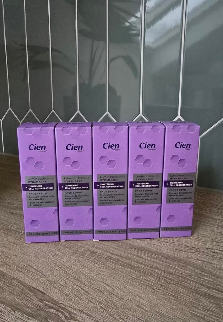 Cien Luminous Beauty serum 5x NIEUW, Ophalen of Verzenden, Nieuw, Gehele gezicht