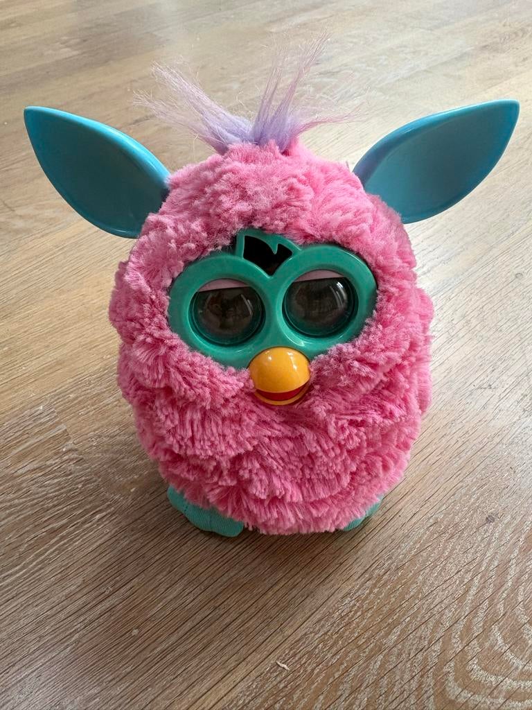 Furby 2012 Hasbro Cotton Candy - Roze met blauwe oren, Ophalen of Verzenden, Gebruikt, Jongen of Meisje