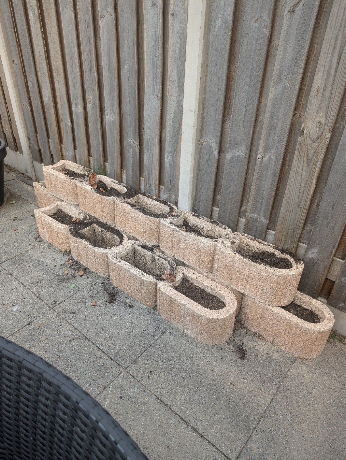 Betonnen bloembakken voor tuin of balkon, Ophalen, Gebruikt, Minder dan 30 cm, Minder dan 60 cm