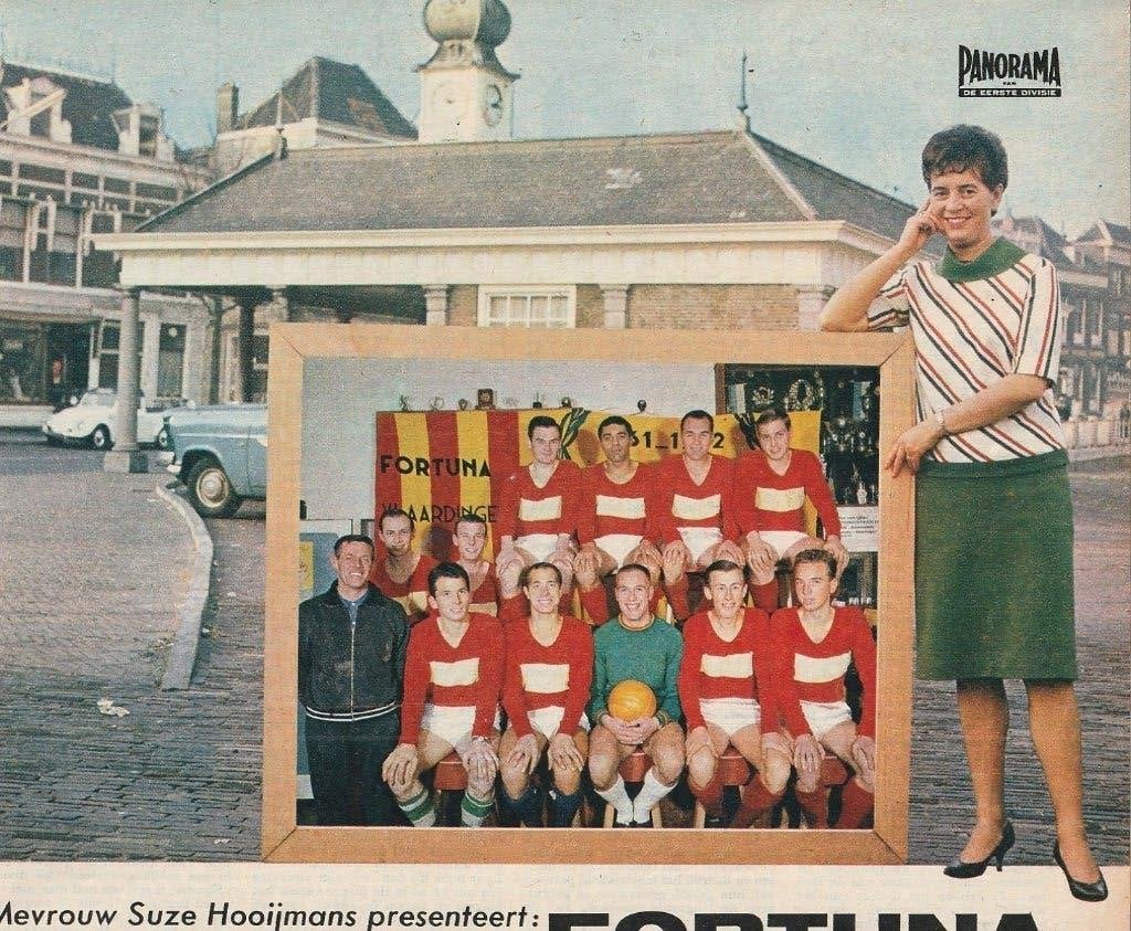Vintage knipsel 1962 Fortuna Vlaardingen voetbal elftal, Verzenden, 1960 tot 1980, Nederland, Knipsel(s)
