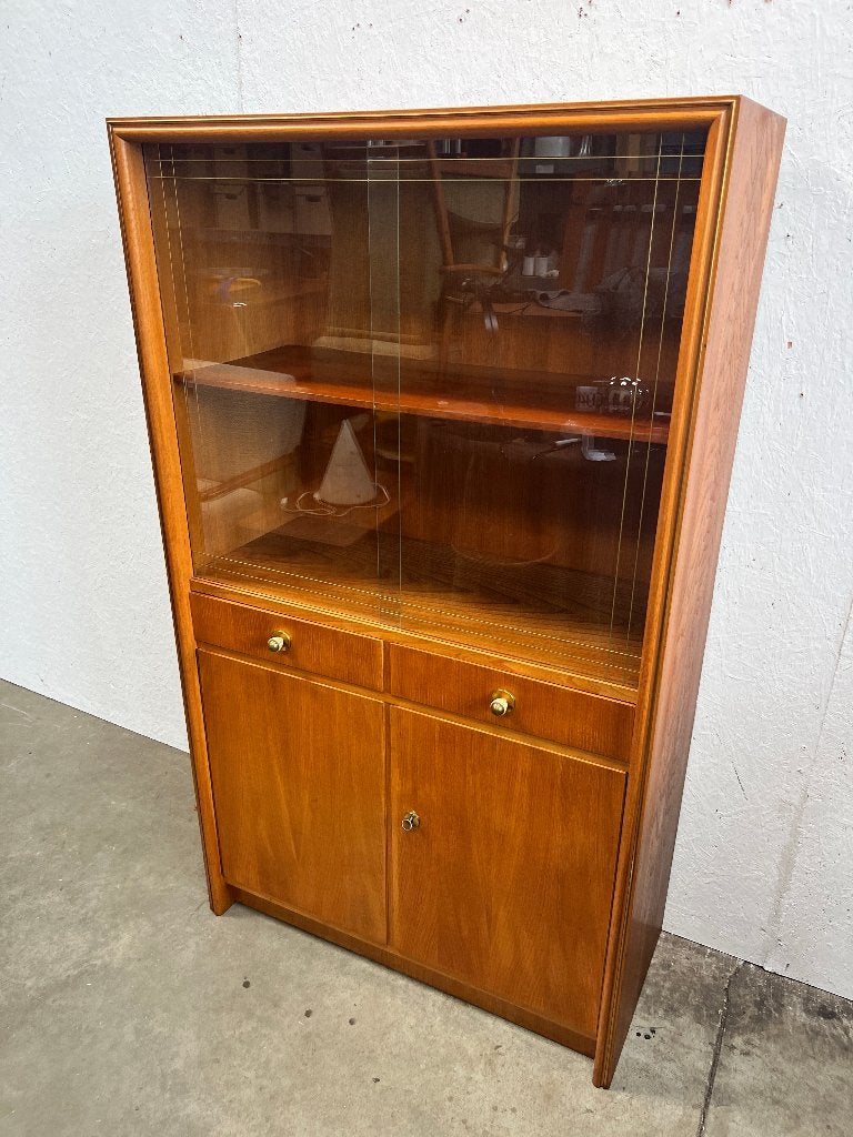 Vintage Highboard / Vitrinekast, Duitsland 1970's, Ophalen, Gebruikt, Met deur(en), Onbekend