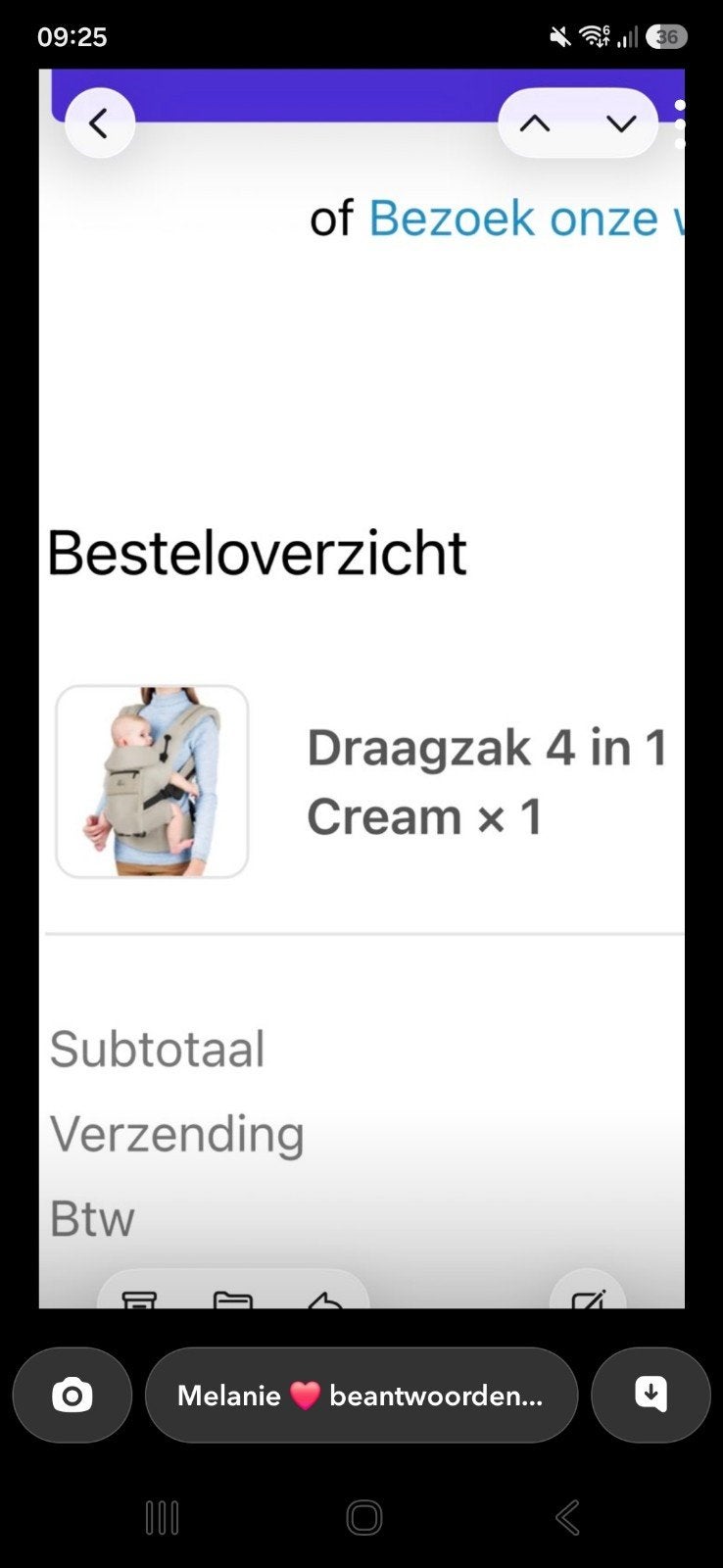 Nieuwe draagzak, Ophalen of Verzenden, Nieuw, Draagzak, Overige merken