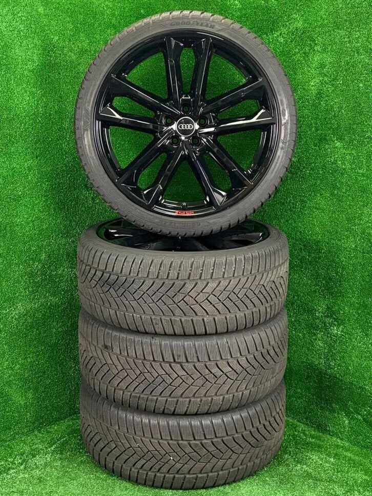 Originele 21 inch Audi Sport met winterbanden A6 S6 C8, Audi, Gebruikt, 255 mm, Banden en Velgen