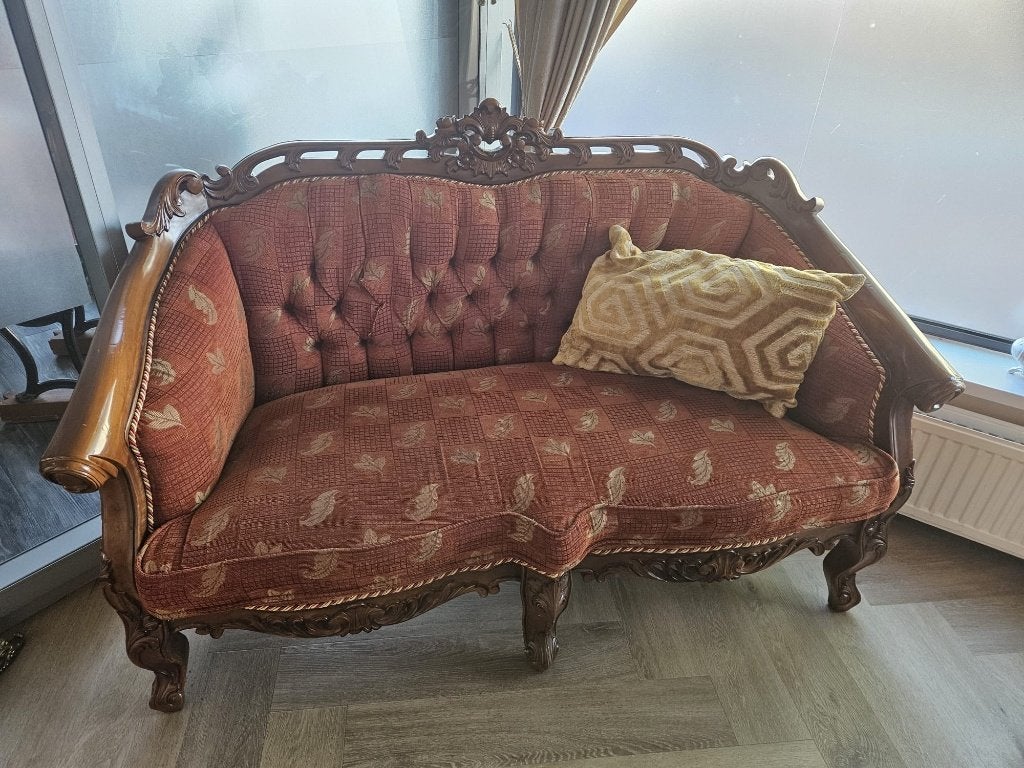 Oude banken set (3 stuks 5 personen), Ophalen, Gebruikt, 75 tot 100 cm, Rechte bank