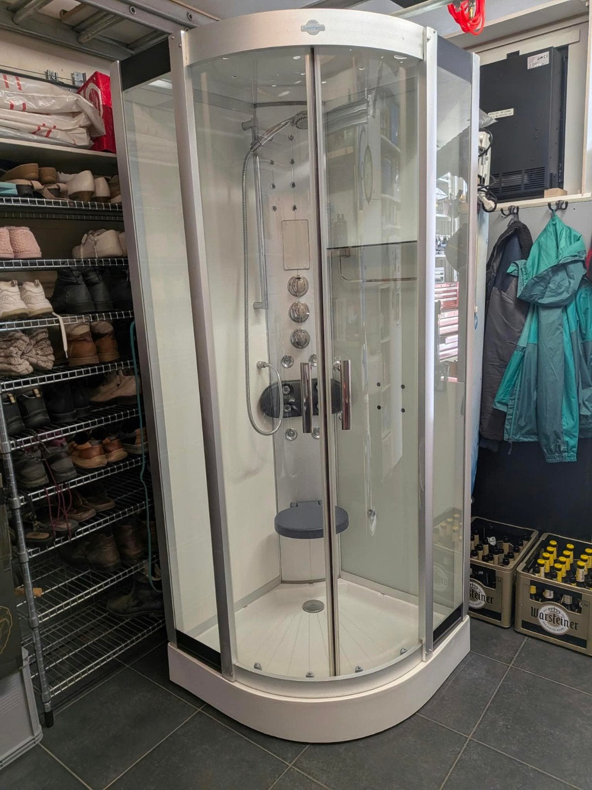 Douchecabine in uitstekende staat, Ophalen, Zo goed als nieuw, Glas, Douche