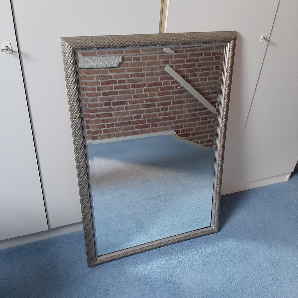Spiegel 70  100, Ophalen, Zo goed als nieuw, Minder dan 100 cm, Rechthoekig