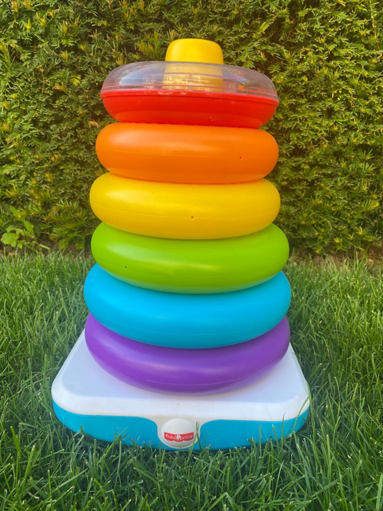Fisher Price stapeltoren XL, Kinderen en Baby's, Speelgoed | Fisher-Price, Ophalen of Verzenden, Zo goed als nieuw, Speelset