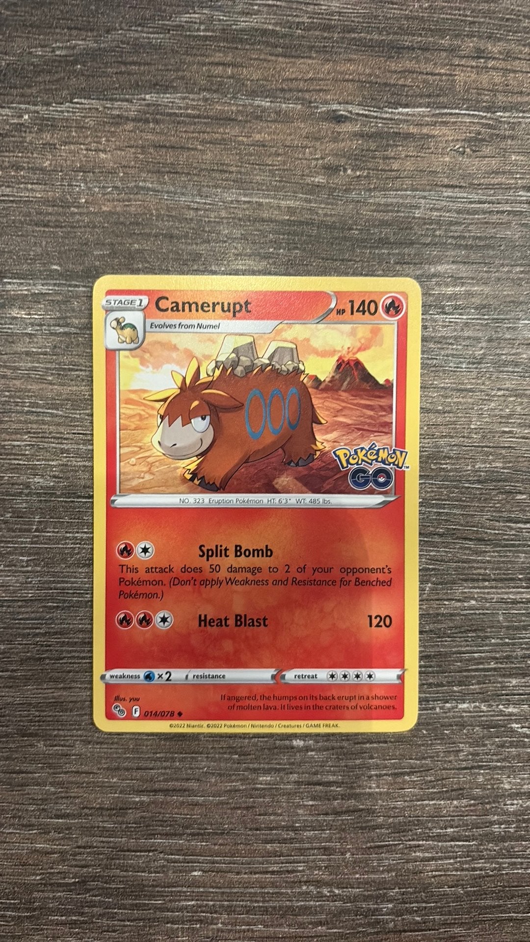PGO Camerupt 014/078, Ophalen of Verzenden, Zo goed als nieuw