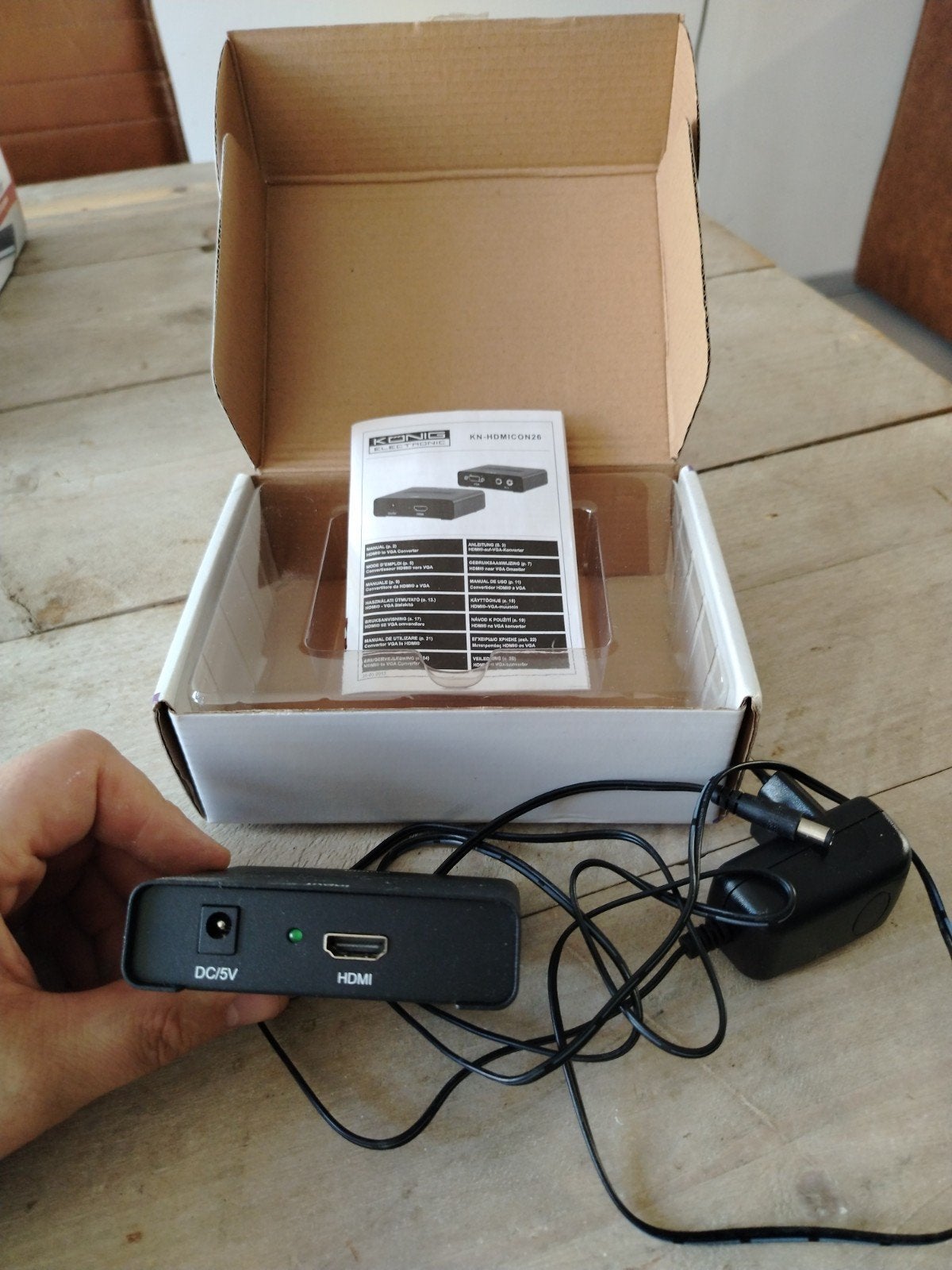 König HDMI naar VGA Converter met Audio, Ophalen of Verzenden, Zo goed als nieuw